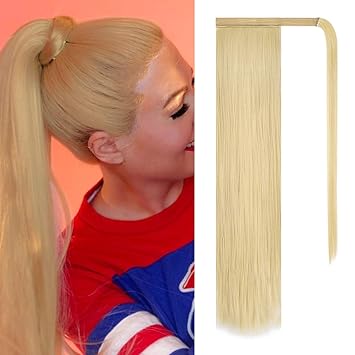 Buy Barsdar 26 Long Straight Wrap Around Synthetic Ponytail Clip