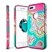 iPhone 7 Plus Case,AnnBay Shockproof Heavy Duty Dual Layer Full Body Hybrid Protective Anti-Scratch Impact Resistant Rugged Soft TPU Cover and Hard PC Inner Case(5.5 inch) (Hot Pink)
