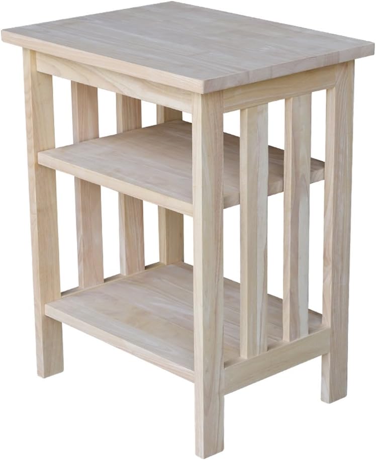 International Concepts Mission Printer Stand, Unfinished: Furniture & Decor