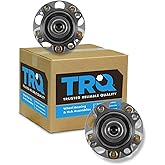 TRQ Rear Wheel Bearing and Hub Assembly Set 2 Piece Compatible with 2008-2012 Honda Accord 2009-2014 Acura TSX