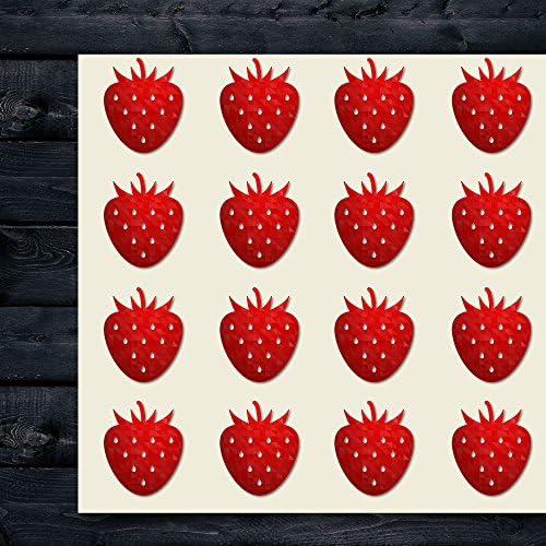 Strawberry Berry Dessert Food Fruit Style Craft Stickers, 44 Stickers at 1.5 Inches, Great Shapes for Scrapbook, Party, Seals, DIY Projects, Item 1385955