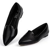 MUSSHOE Flats for Women Pointed Toe: Buttery Soft Suede Comfort Dress Shoes with Arch Support - Lightweight Slip On Ballet Flats for All Day Office Work,Walking & Casual Wear