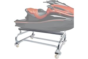 Peforway Jet Ski Stand Cart Watercraft PWC Dolly Trailer Boat Storage Adjustable Carpeted Bunks 1000lbs Capacity