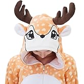 ABENCA Fleece Unicorn Onesie Pajamas for Women Adult Cartoon Animal Christmas Halloween Cosplay Onepiece Costume