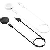 Charger for Huawei Watch GT 7 6 5 4 3 2 Pro/GT 7 6 5 4 3/Fit 5 4 Pro/5 4 3/5 4 3 Pro/Ultimate/Cyber/GT Runner 2/D2 Charger (3.3ft) USB Adapter Charge Cord Charging Cable Wire Clip Dock (Black,White)