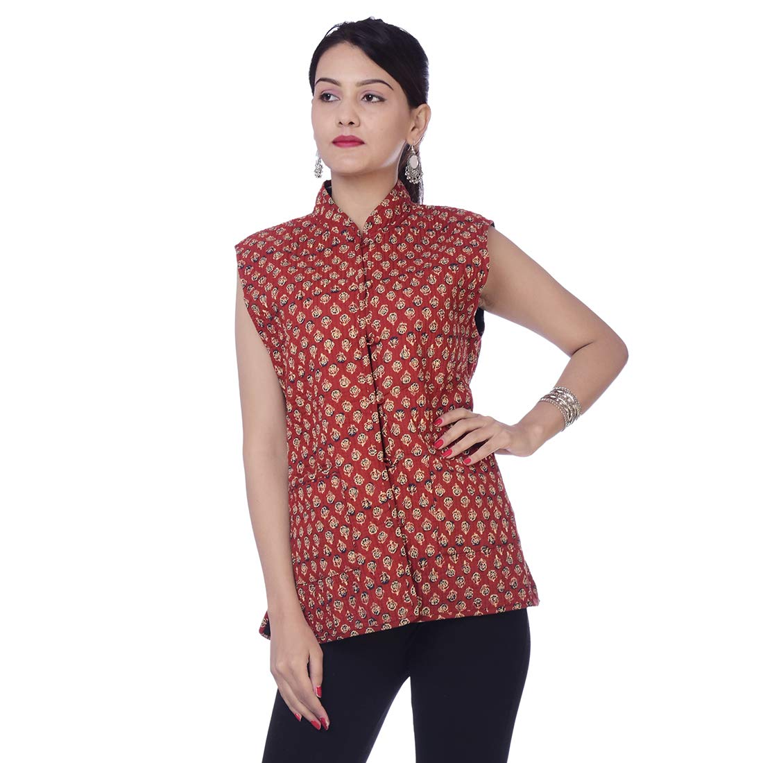 casual quilted cotton jacket printed jacket quilted reversible jacket red and black