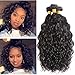 Peiyulex Brazilian Water Wave Hair Bundles 10inch Wet and Wavy Human Hair 3 Bundle Deals Brazilian Water Wave Virgin Hair
