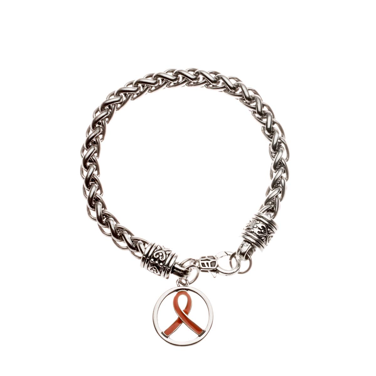 Infinity Collection Orange Ribbon Bracelet Leukemia Awareness MS Awareness Self Injury Kidney Cancer ADHD Awareness Jewelry