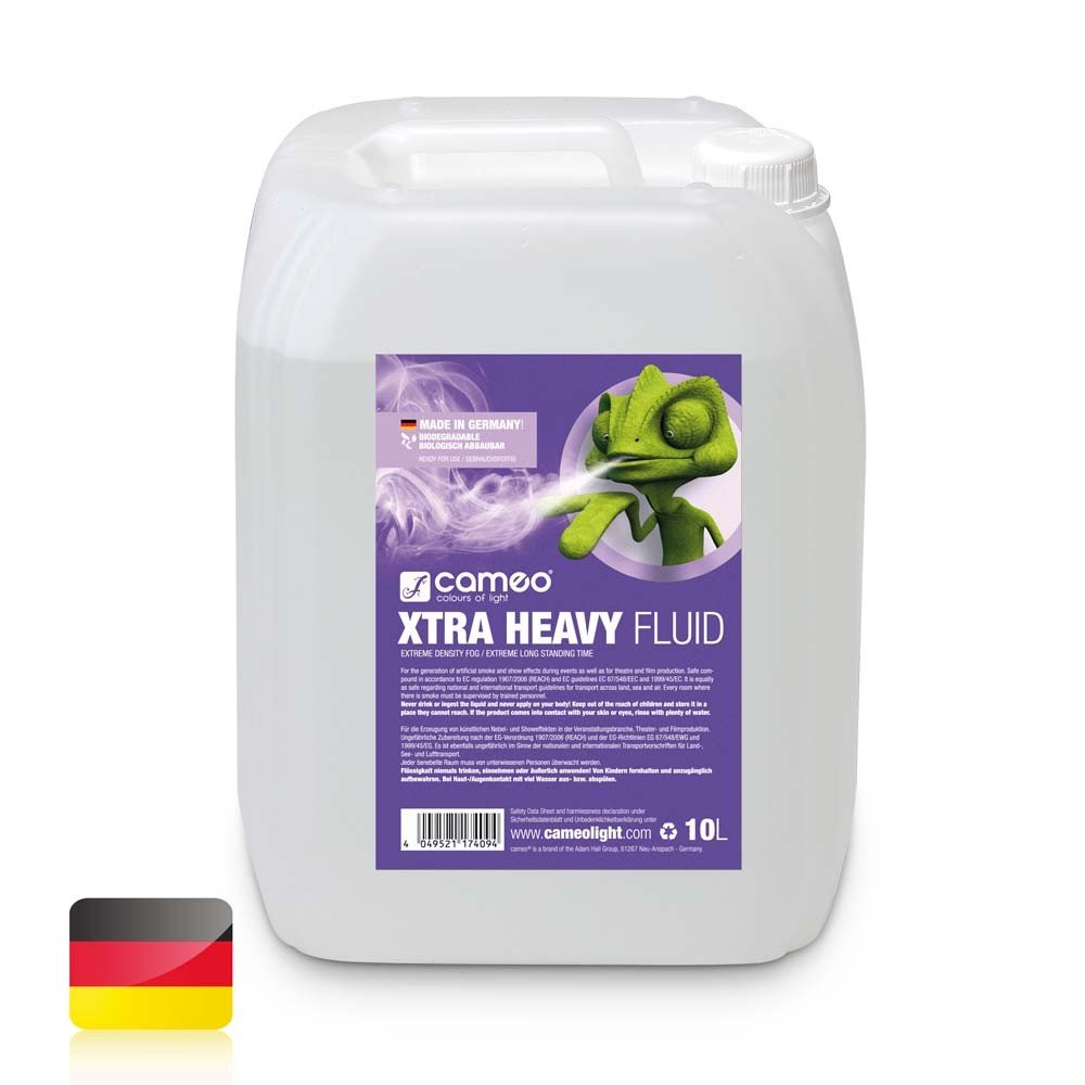 Cameo XTRA HEAVY FLUID 10 L - Fog Fluid with Very High Density and Extreme Long Standing Time 10 L