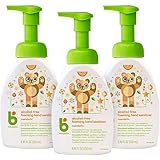 Foaming Pump Hand Sanitizer, Alcohol Free, Mandarin, Kills 99.9% of Germs, 8.45oz- Babyganics Pack of 3
