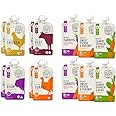 Serenity Kids 6+ Months Ethically Sourced Meats & Garden Veggies Baby Food Pouches Bundle | Meats and Garden Veggies Variety Pack (14 Count)