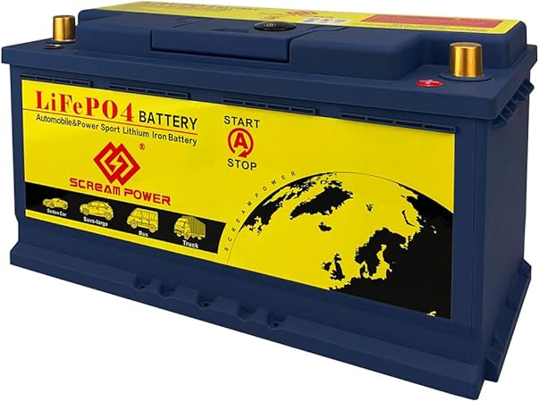 Amazon Lifepo4カーバッテリー12v 90ahディープサイクルlfpリチャージャブルリン酸鉄リチウムバッテリー 2500 7000ライフサイクルビルトインbmsおよび自動車用陸上rvバントラックスポーツレーシング用電圧表示 カーバッテリー 車 バイク