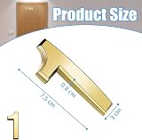 Acehome 3 Inch Front Door Numbers 3D Self Adhesive Gold Chrome Silver Black view 2