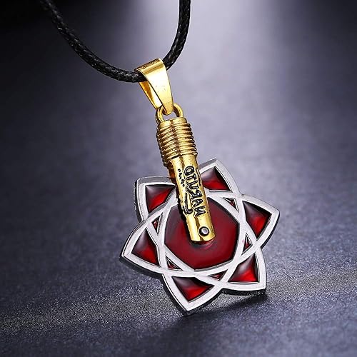 Necklace For Men Anime Naruto Necklace Uchiha Sasuke