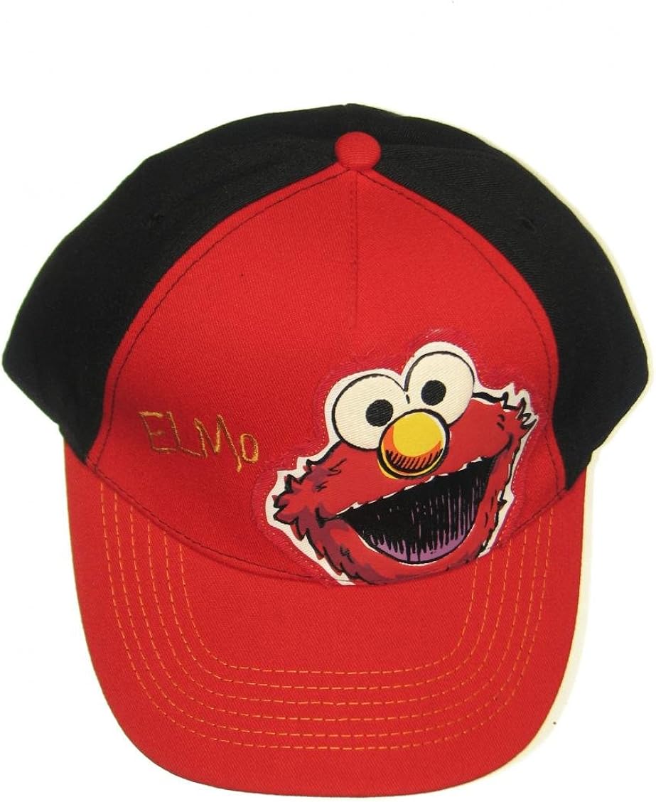 Sesame Street Elmo Face Boys Baseball Cap UPF 50+ Sun Hat