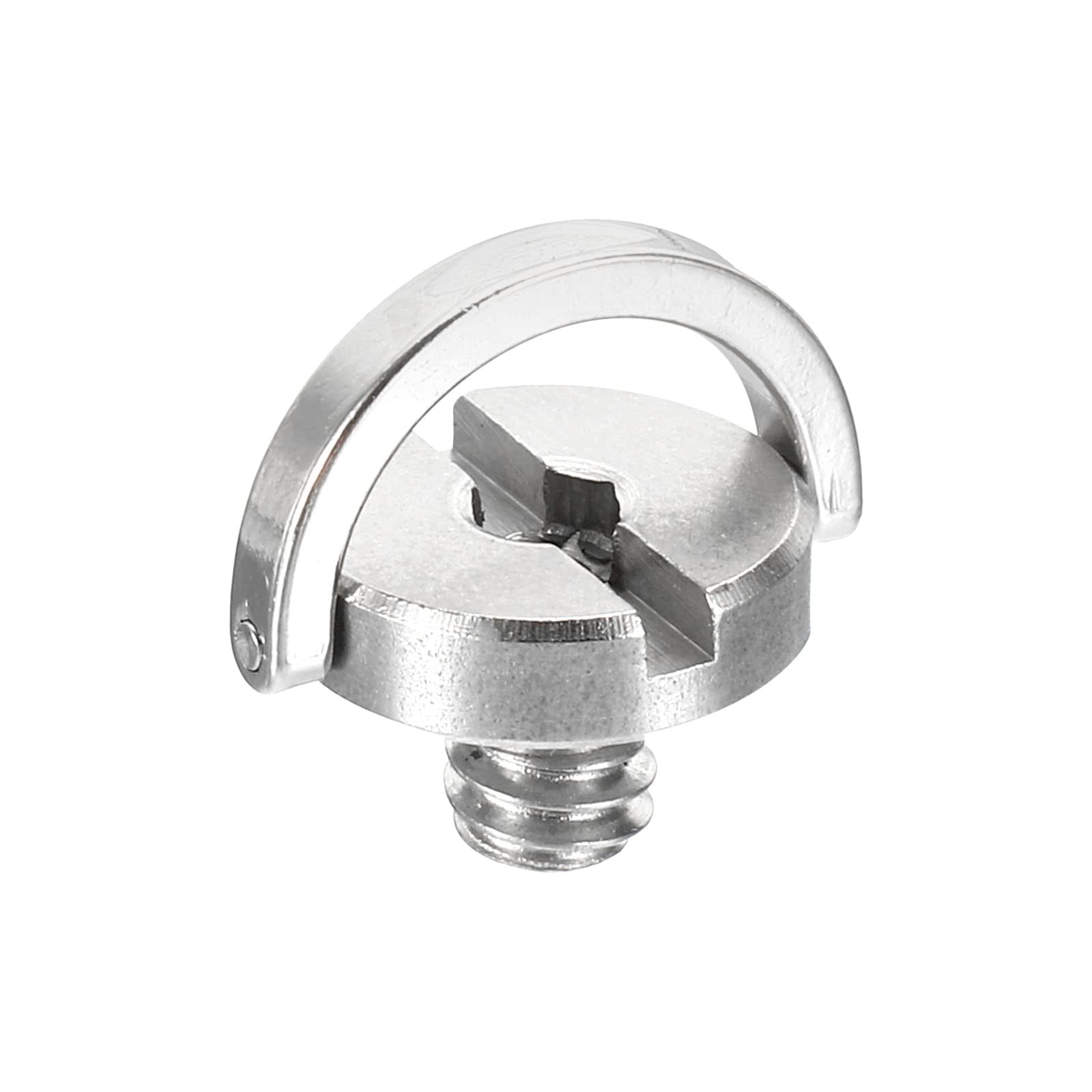 PATIKIL 1/4-20 Thread 11mm Length D-Ring Stainless Steel Camera Fixing Screw, D Shaft Quick Release Plate Screw for Camera Tripod/Monopod, Silver