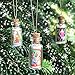 CUCUMI 72pcs 20ml Mini Glass Bottles with Cork Stoppers Wish Bottles Information Bottles Glass Jars Bottles with 100pcs Eye Screws for DIY Creation Wedding Party Birthday Party Favors