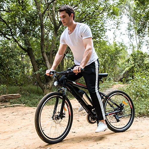 Zaplue 26'' Electric Mountain Bike with 36V, 8AH Removable Lithium-Ion Battery, 250W Brushless Motor