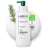 LABO-H Scalp Strengthening Shampoo for Hair Growth & Anti-Loss | Vegan Ceramide Haircare Routine with Rosemary Oil, Biotin and Caffeine, Paraben Free, Korean Hair Care, 13.5 Fl. oz.