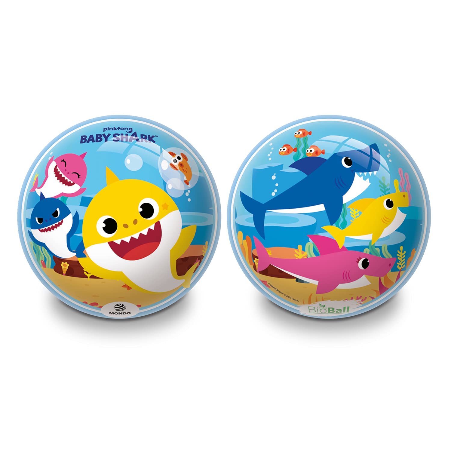 Mondo Toys BIO BALL - BABY SHARK BIO - for girls/boys - multicoloured - BioBall - 05678, 14 cm diameter, size 2