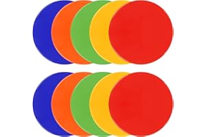 TuXHui Spot Markers 9 Inch 10 Inch Non Slip Rubber Agility Markers Flat Field Cones Floor Dots for Soccer Basketball Sports Speed Agility Training and Drills