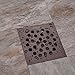 Shower Drain Cover -TRUSTMI Square 4-1/4-inch Screw-in Floor Drainer Grate, Oil Rubbed Bronze, Also Chrome and Brushed Nickel for Choose