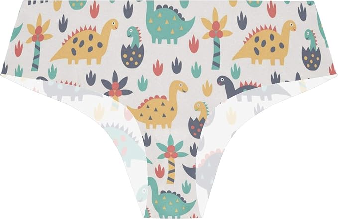 Dinosaur Pattern S Female Underwear Womens Bikini Briefs Breathable ...