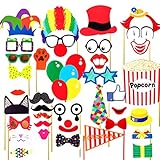 SIXQJZML 36 Pcs Attached Photo Booth Props ,Diy Kit For Party Favors for Wedding Birthday Carnival Bachelorette Acessories Party