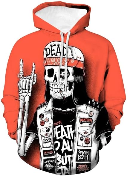 skeleton chest hoodie