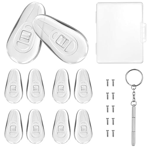 PTSLKHN Pairs of Eyeglass Nose Pads, Upgraded 15x8mm Soft