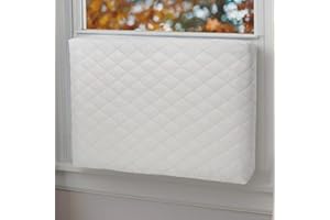 Foozet Indoor Air Conditioner Cover Double Insulation, Large Beige
