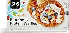 365 By Whole Foods Market, Protein Waffles, Buttermilk, 6 Count, 8 Ounce