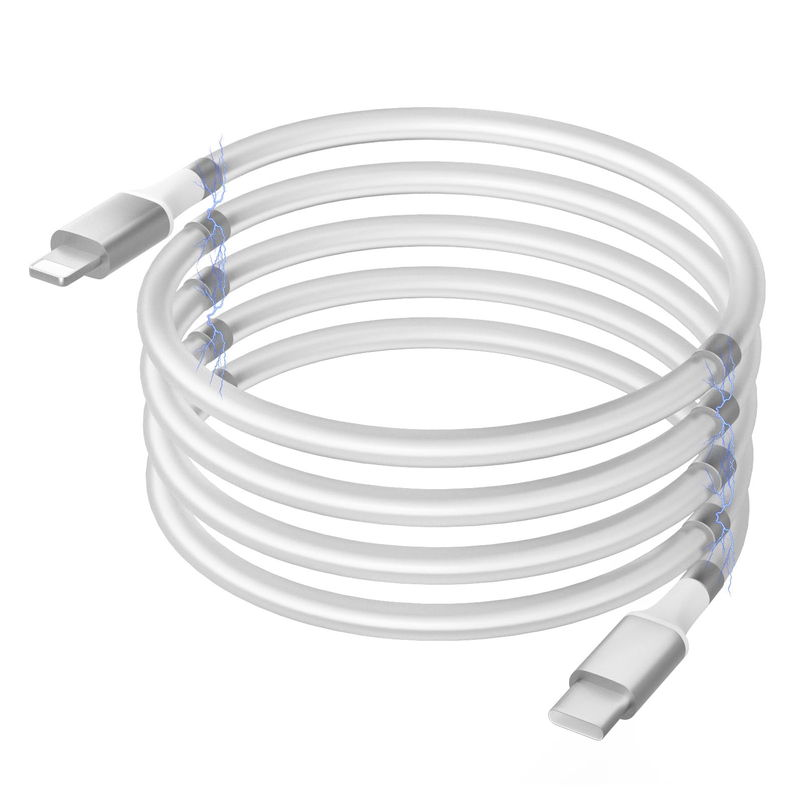 Photo 1 of KINFERTE for USB C to L Magnetic Charging Cable (3.3ft) Tangle-Free Charging Cable Surrounded Magnets Easy Storage Hassle-Free Handling Fast Charger Cord for Phone 14/13/12/11/X/8/7/6/SE