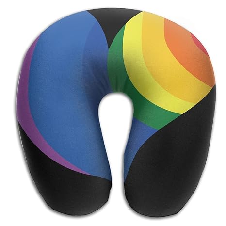 Rainbow Love Heart Gay Super U Type Pillow Neck #type #of #pillow Rainbow Love Heart Gay Super U Type Pillow Neck