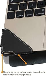 Broonel Profile Black Leather Laptop Case for TECLAST F15 15.6 inch view 3