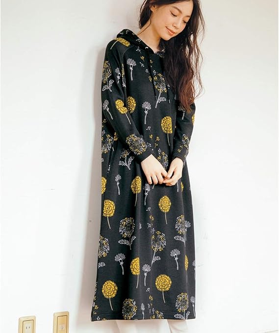 Amazon ラナン Ranan 起毛ニットソーパーカーワンピース ワンピース チュニック 通販