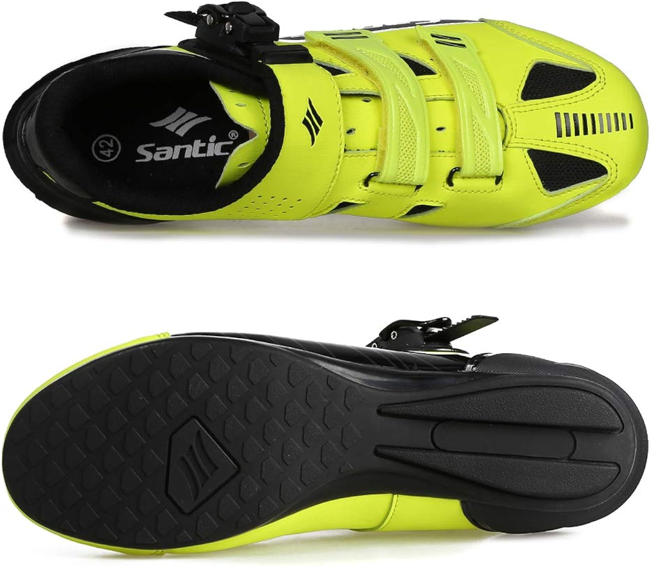 Amazon Com Santic Men Lockless Cycling Shoes Mtb Cycling Shoes Lock Free Cycling Shoes Road Bike Shoes Cycling Sneakers Cleats Not Compatible Cycling