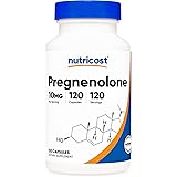 Nutricost Pregnenolone 10mg, 120 Capsules - Non-GMO, Gluten Free, Vegetarian Capsules