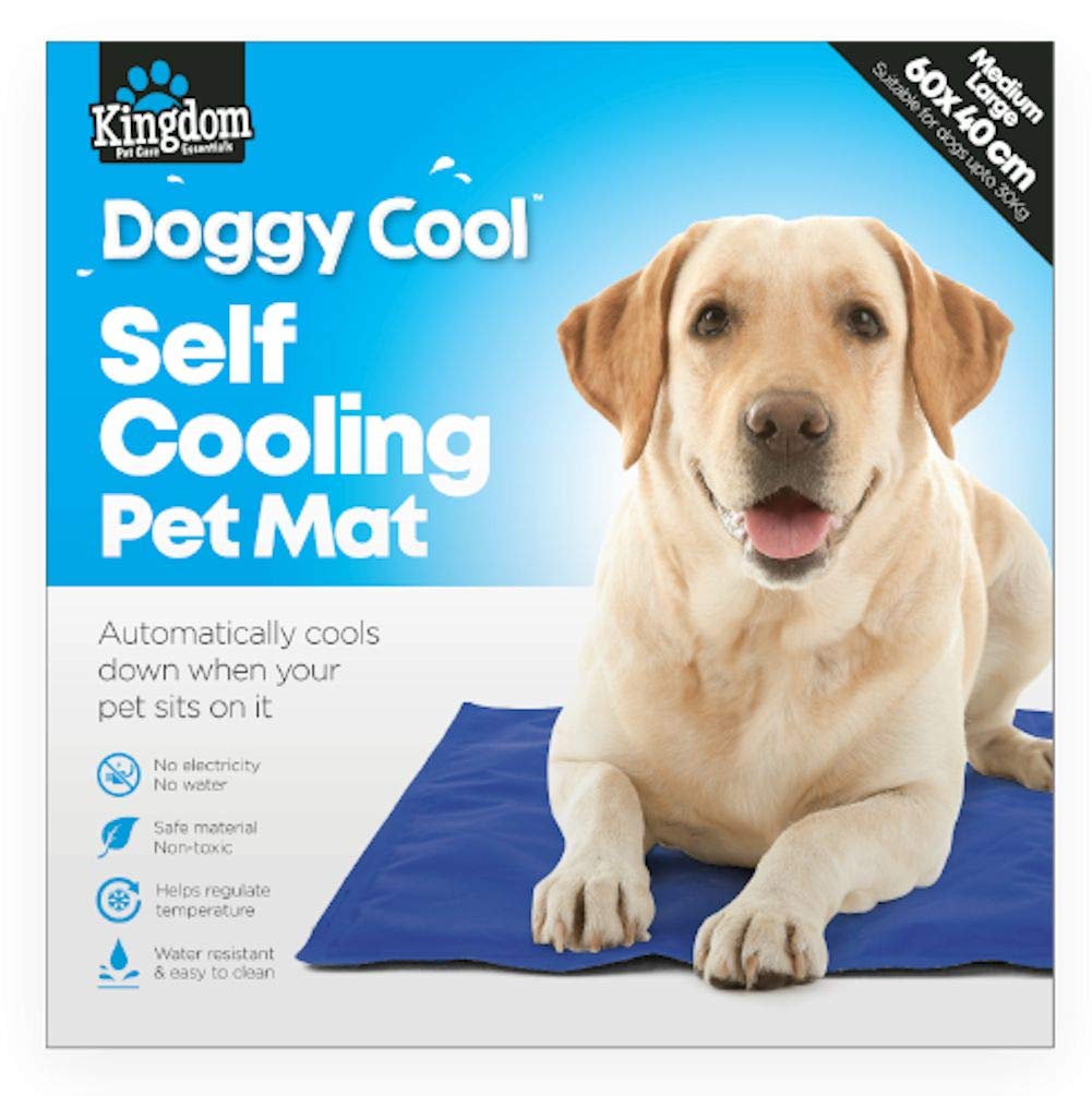 Kingdom Blue Medium Internal Cooling Gel Pet Mat (40 cm x 60 cm) 1 Piece - Safe & Non-Toxic, Ideal for Dogs up to 30kg
