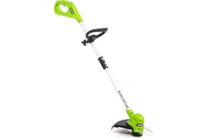 Greenworks 40V 12" Cordless String Trimmer, Automatic Feed | Adjustable Handle | Lightweight for for Home Yard, Lawn Edges, D