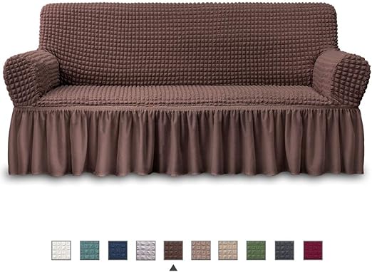 Amazon Com Niceec Sofa Slipcover Brown Sofa Cover 1 Piece Easy