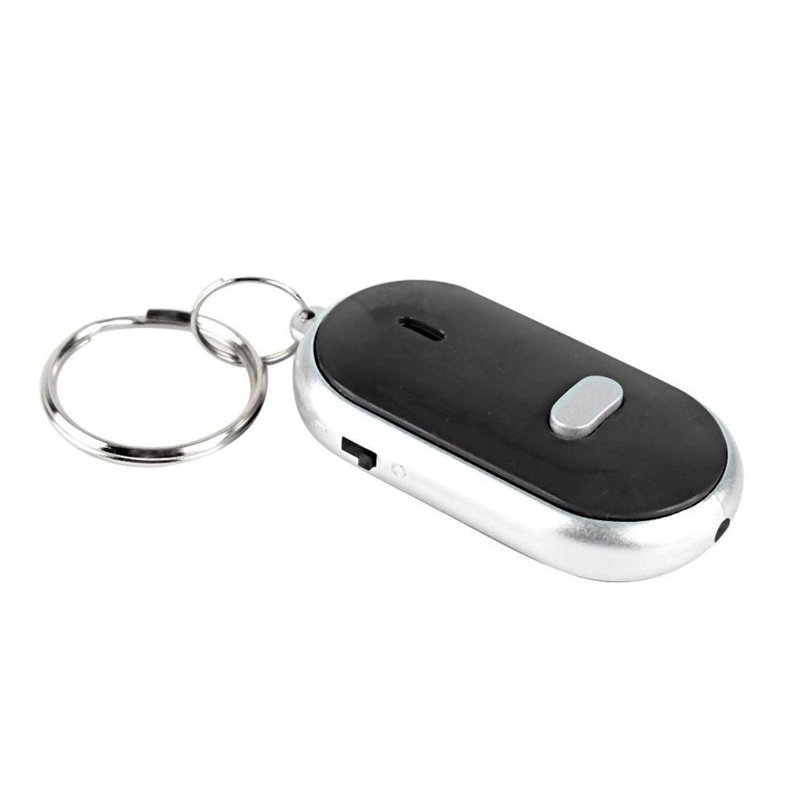 Key Finder, Anti-lost Device, Whistle Key Finder, Keychain Sound LED With Whistle, Whistle Voice Control, Anti-lost Locator Tracer with Alarm & Flashing Light, Smart Technology Gadget(black)