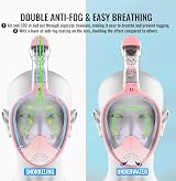G2RISE SN01 Full Face Snorkel Mask with Detachable Camera Mount view 4