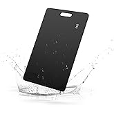 Android Smart Item Tracker Locator - SEVEN SWAN Bluetooth for Google Finder Card with Wireless Charging & 3-Month Battery for Credit Cards Black