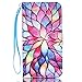 Galaxy S6 Case,Samsung Galaxy S6 Case,S6 Case,CASELAND PU Leather Flip Wallet Case for Samsung Galaxy S6 [Flower]