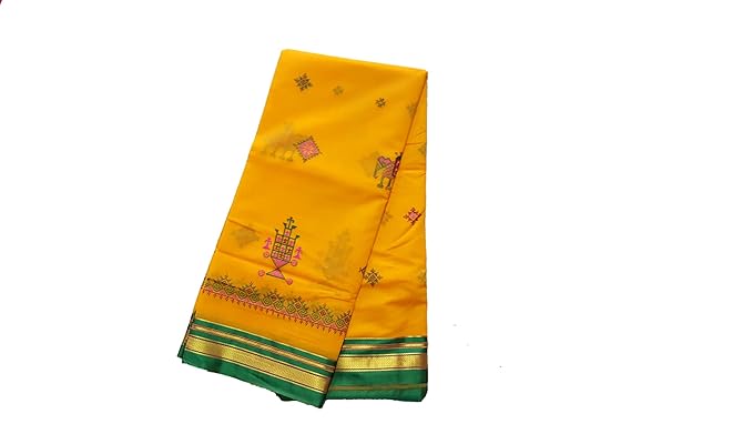 Sushil's Women's Handloom Cotton Saree With Blouse Piece