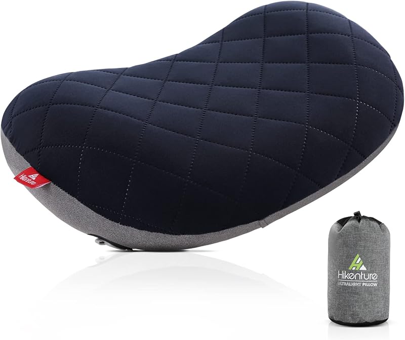 HIKENTURE Ultralight Inflatable Pillow Navy with Removable Cover