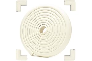 DEKUKAR Furniture Edge Corner Protector Baby Proofing(Large 7.5ft Edge 4 Adhesive Corner Protector), Heavy-Duty Soft NBR Foam Fireplace Tables Safety Bumper Protection Guards(Pre-Taped, Easy Installation)