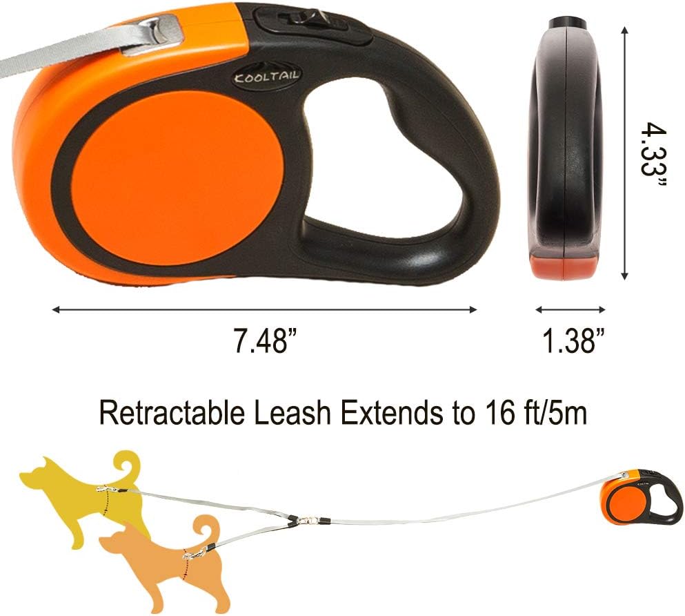 dual extendable dog lead