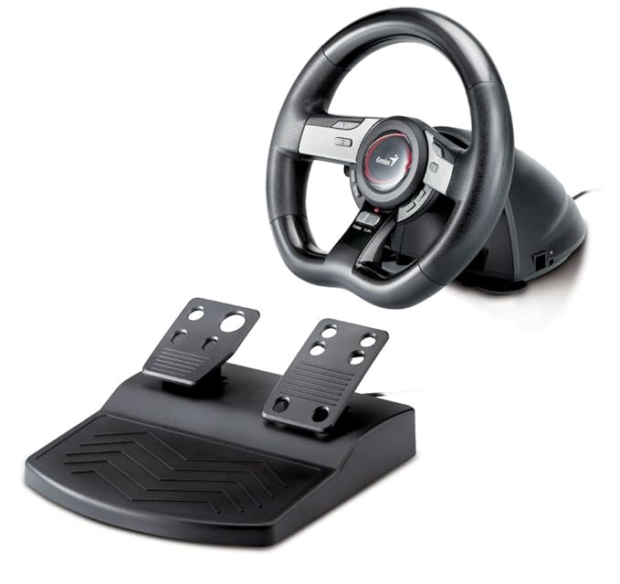 Genius Speed Wheel 5 Pro Volant P dales PC Noir Accessoires De Jeux 